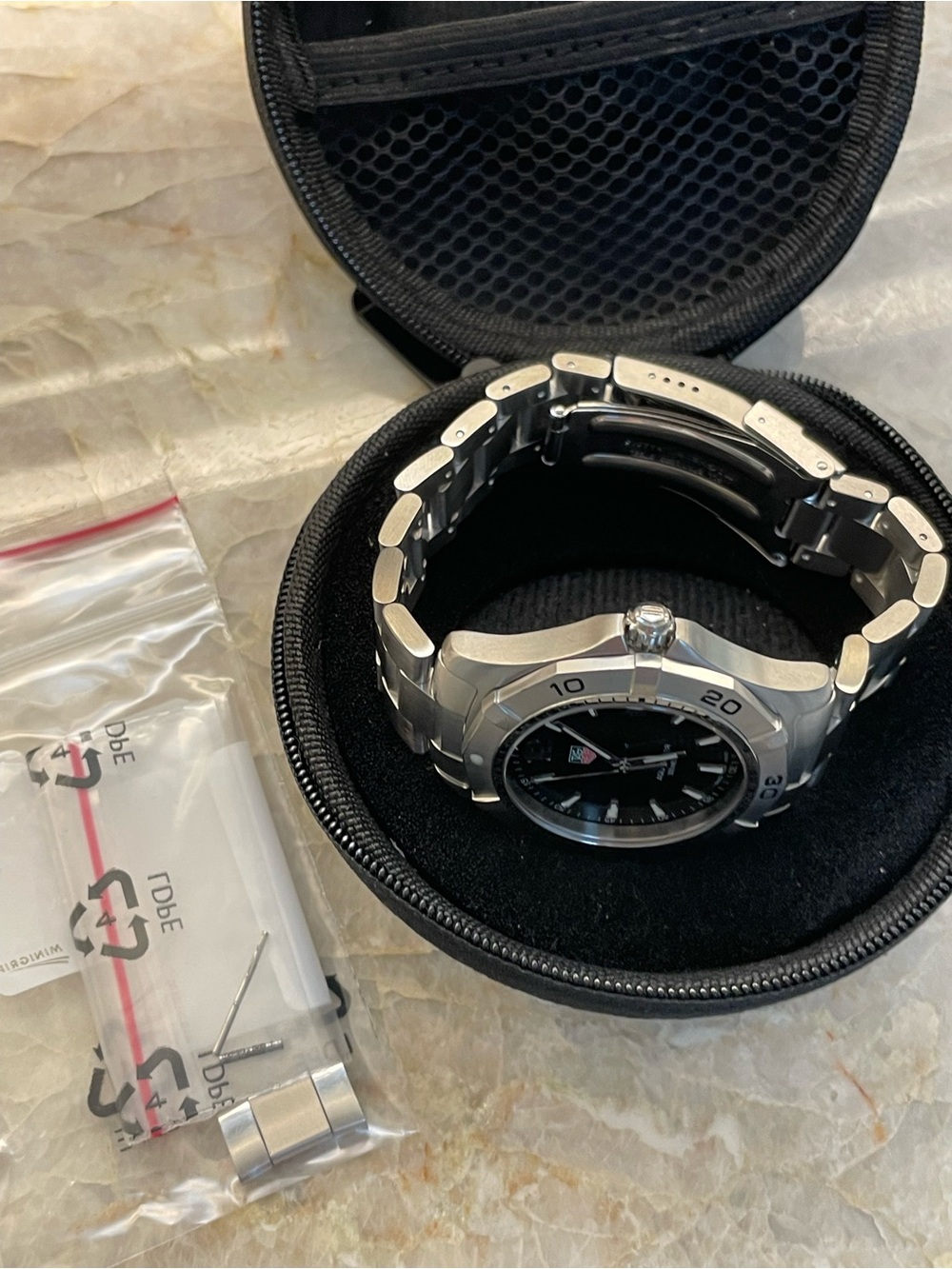 Tag Heuer Aquaracer Black Dial Quartz Watch WAF1110.BA0800 - Picture 9 of 11